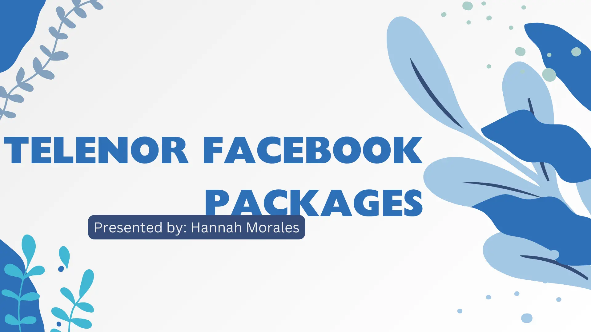 Telenor Facebook Packages